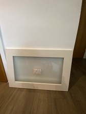 IVORY PAINTED GRAINED GLAZED OAK KITCHEN DOOR 800MM HIGH X 535MM W  STOCK DZ657