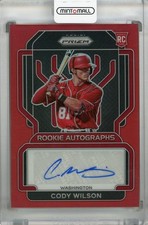 2022 Panini Prizm Cody Wilson Rookie Autographs Red /99 Card