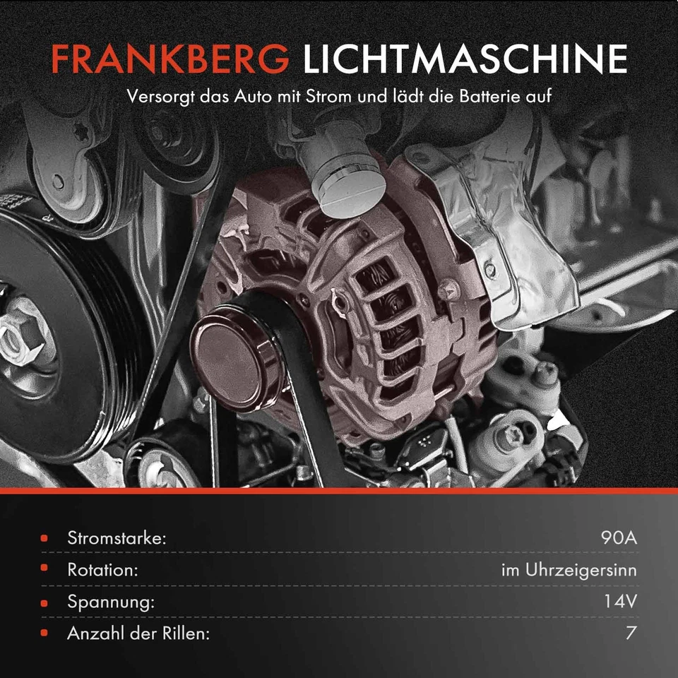 Lichtmaschine Generator 90A für Nissan Caravan E25 Bus Kasten 2.0L 2000-2007 - Bild 3 von 4