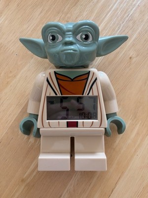 Lego Star Wars Yoda Wecker Digitaluhr LED Display getestet funktioniert sehr guter Zustand