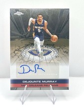 2025-26 Topps Chrome Dejounte Murray On-Card Auto Autograph TAU-DJM Pelicans