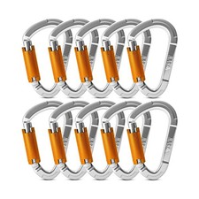 Auto Locking Rock Climbing Carabiner Clips,Professional 25KN 5620 lbs Heavy...