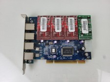 Digium TDM400P Quad TDM PCI VOIP Analog Telefonkarte mit Modulen 