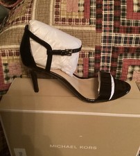 Michael Kors Simone Mid Sandal Black Size 6.5 New With Box
