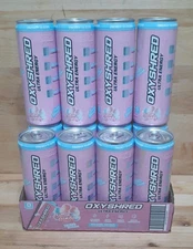 12CT: OXYSHRED ULTRA ENERGY DRINK "Cotton Candy" ZERO SUGAR L-Camitine Green Tea