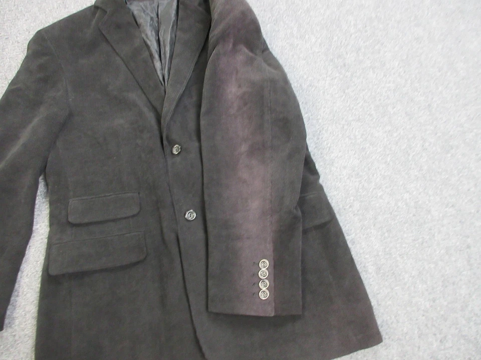 Blazer Brioni Para Hombres 40S Carbón Pana Seda Loro Piana Hecho en Italia SB-2 Foto 4 de 4