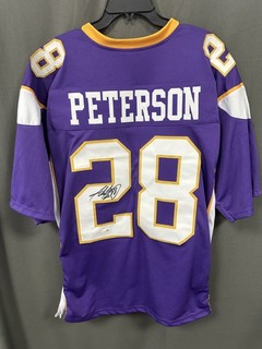 Adrian Peterson Signed Minnesota Vikings Football Jersey AUTO JSA Sz XL