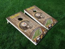 VINYL WRAPS Cornhole Board DECALS Pittsburgh Steelers 03 Burgh Bag Game Stickers