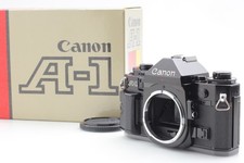  Almost Unused in Box Canon A-1 A1 35mm SLR Film Camera Black Body From JAPAN
