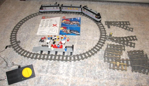 Lego 4558 10001 Metroliner 9V Train Set Vintage w/ Extra Track & Speed Regulator