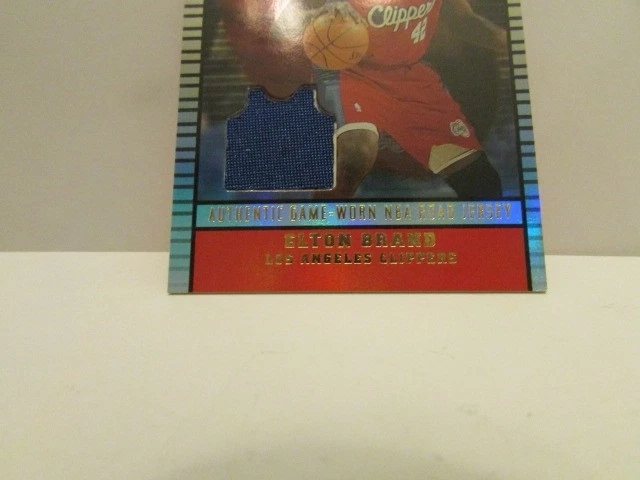 2003 Topps Jersey Edition ELTON BRAND  Game-Worn Patch #JE-EB - Image 3 of 4