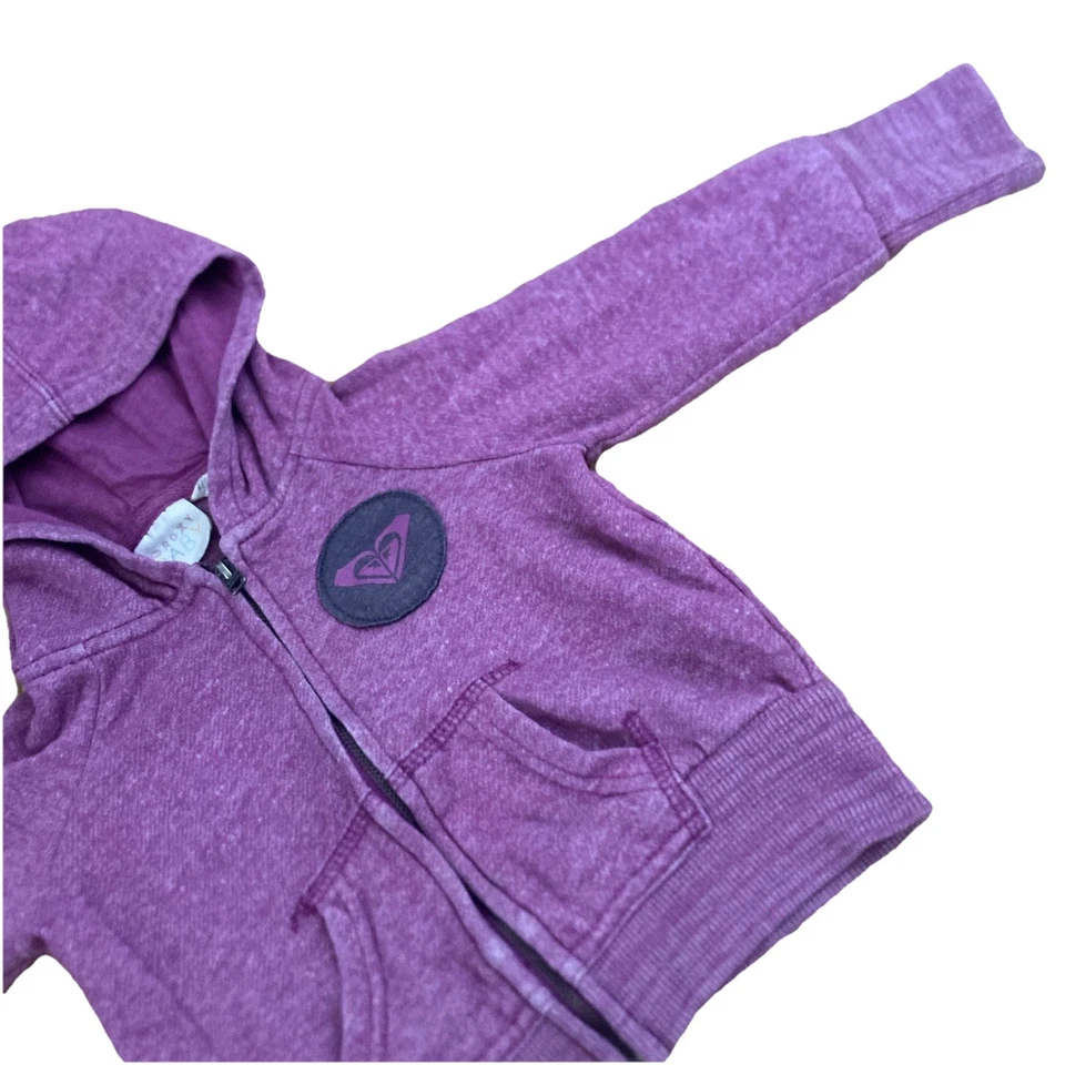 Chaqueta con Capucha Roxy Baby Púrpura/Rosa *Nacida para Surf* Cremallera Completa Infantil Niña Talla 12M Foto 3 de 4
