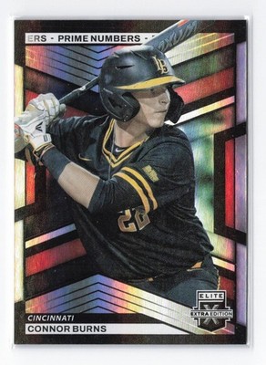2023 Panini Elite Extra Edition #59 Connor Burns Prime Numbers A Die Cut #/200