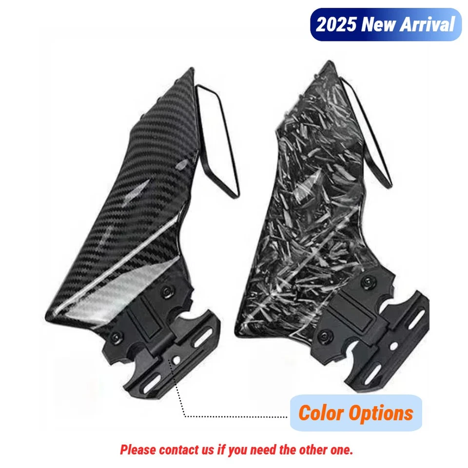 Espejos retrovisores de ala completos de fibra de carbono para Honda CBR500R 2013-2023 Foto 4 de 4