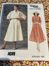 Adri Vogue Patterns American Designer 1351 Shirt Dress