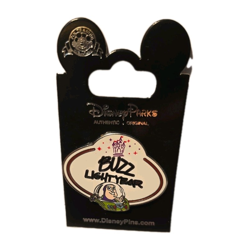 Disney Trading Pin Buzz Lightyear Signature Cast Member Nametag Castle Toy Story