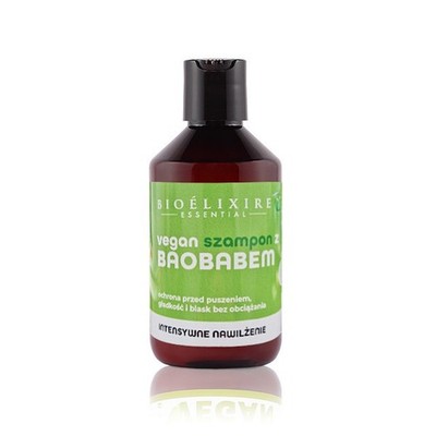 Veganes Shampoo mit Baobab Bioelixire   300 ml, Omega-3-, -6- und...