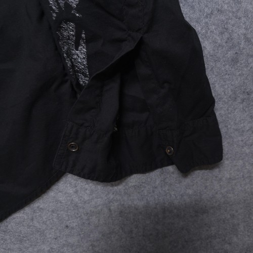 Calvin Klein Jeans Hemd Herren XL Schwarz Druckknopfleiste Langarm Totenkopf Skelett - Bild 17 von 20
