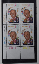 Scott # 1355 - Walt Disney Issue - Plate Block Of 4 - MNH - 1968