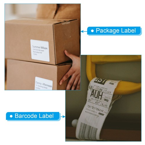 1.57"x918' Wax Thermal Transfer Ribbon, 4 Roll 1" Core Ink Out Ribbon, Black - Afbeelding 6 van 6