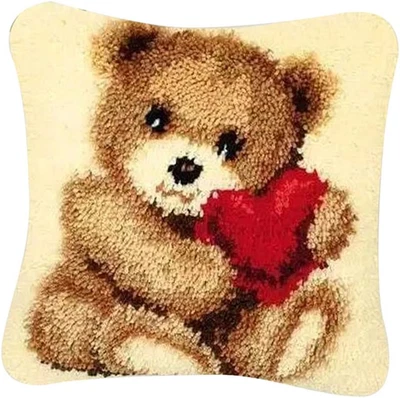 FRENECI Knüpfkissen Zum Selber Knüpfen Für Erwachsene Und Kinder, Knüpfpackung Knüpfset