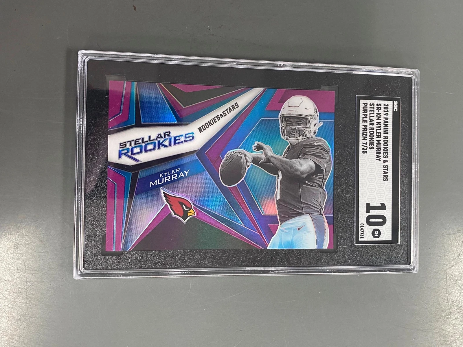 Kyler Murray Panini Rookies & Stars Stellar Rookies #SRKM Purple