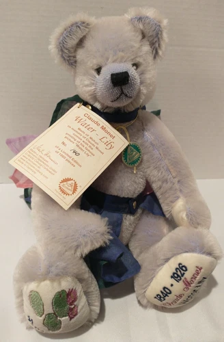 HERMANN CLAUDE MONET "WATER LILLY" MOHAIR TEDDY BEAR LTD. 140/1000