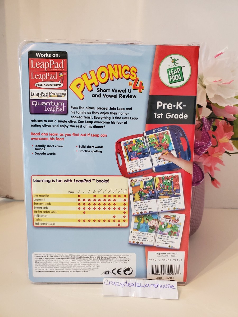 LeapFrog ~ LeapPad ~The Day Leap Ate Olives ~ Phonics 4 U Vowel