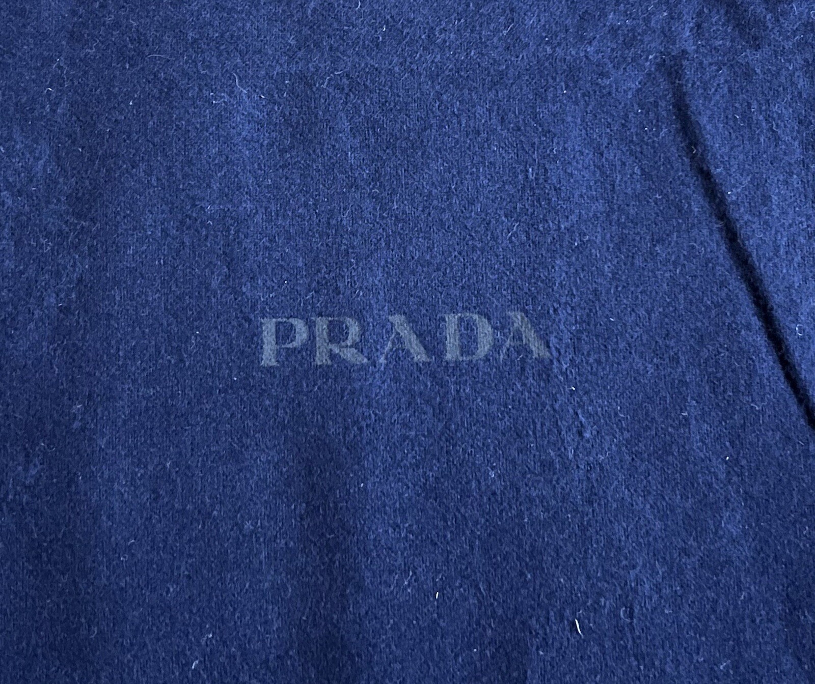 PRADA Dark Blue Dust Bag Soft Drawstring Closure … - image 4