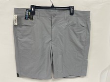 Roundtree  Yorke Men's Performance Flat Front Straight Fit Shorts Size 40