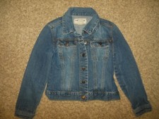 Arizona Girls 10/12 Medium Blue Denim Jean Jacket Button Front EUC
