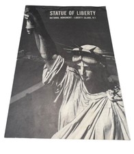 1966 Statue Of Liberty Vintage Brochure Map National Park Service New York City