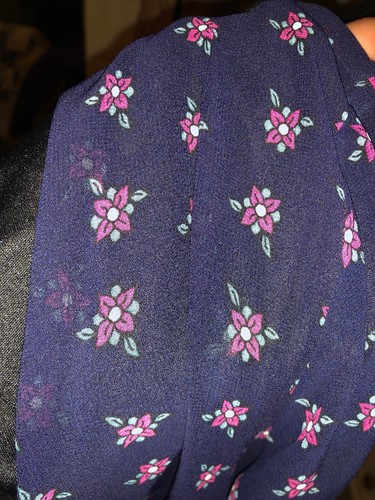 HEARTS & BOWS Ladies Navy Blue Floral Chiffon Crossover Short Playsuit Size 10 - Picture 10 of 10