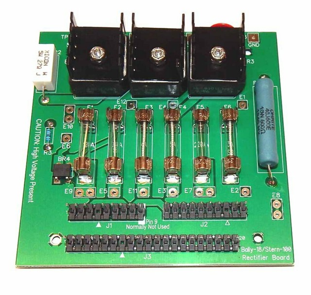 Bally / Stern Pinball Rectifier Power Supply Board & Deluxe Connector