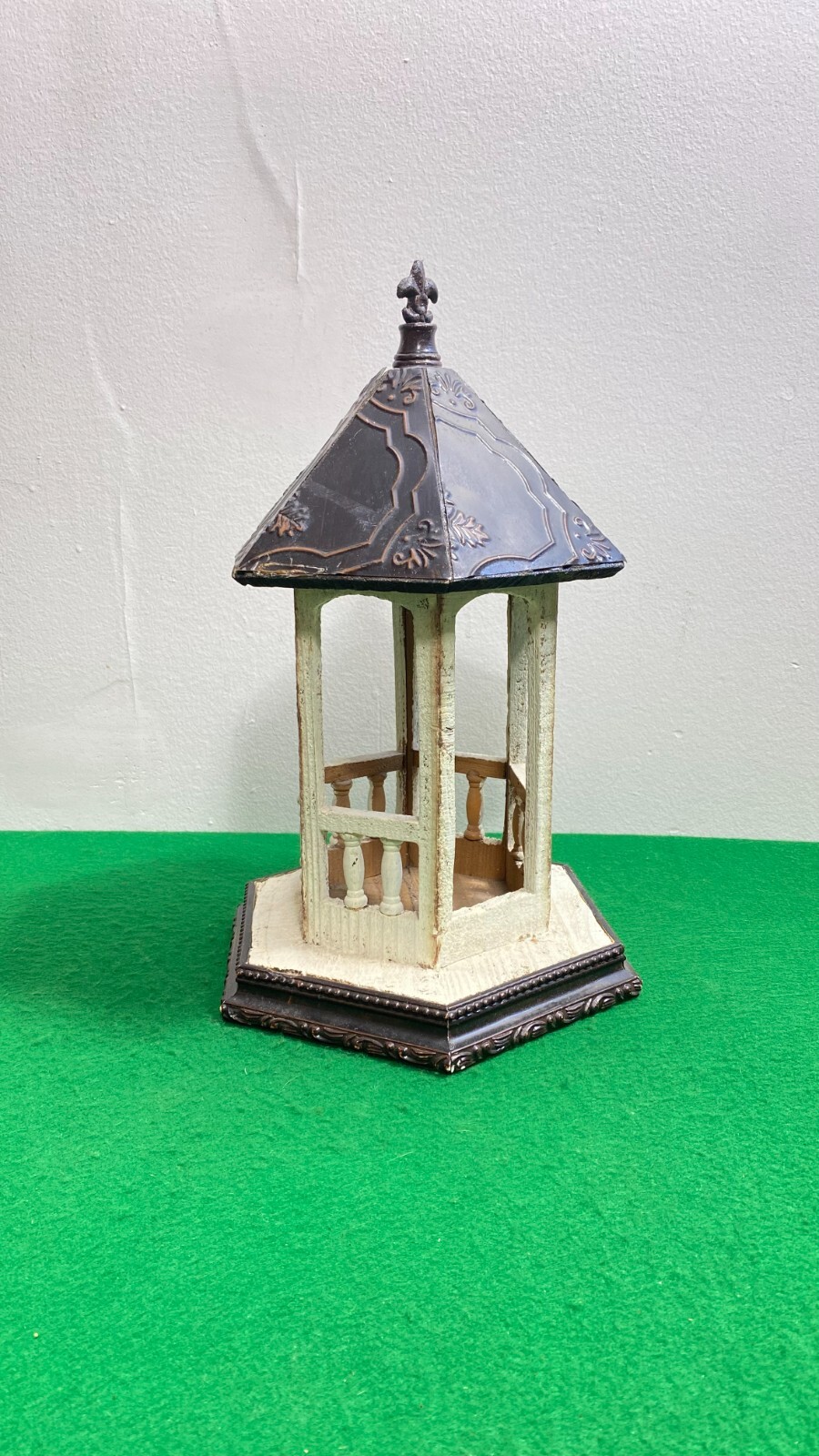 Vintage Miniature Gazebo, Garden Gazebo, Miniature Farmhouse Garden