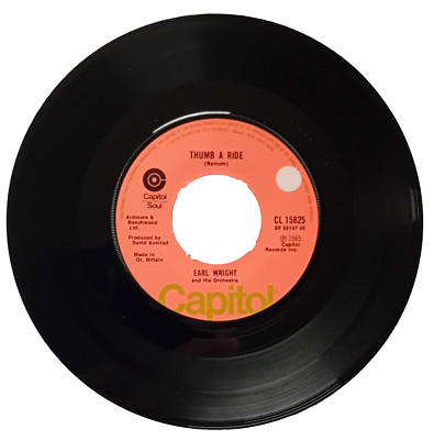 EARL WRIGHT - THUMB A RIDE / LIKE A ROLLING STONE - UK CAPITOL SOUL series  1975
