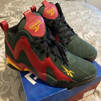 Reebok Kamikaze 2 Mid Seattle Alternate 2013 Size 12 Used KEMP Retro