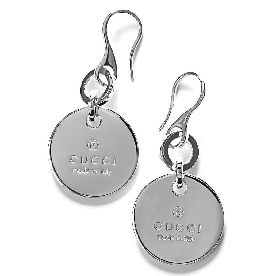 Boucles d'oreilles authentiques Gucci accessoires femme marque argent sterling 2 x 0,1 cm