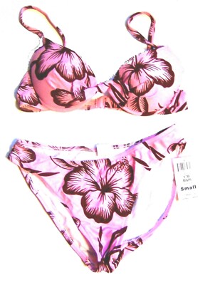 Sunsets Mahalo Pink Bikini Swimsuit Size Small NWT $90+