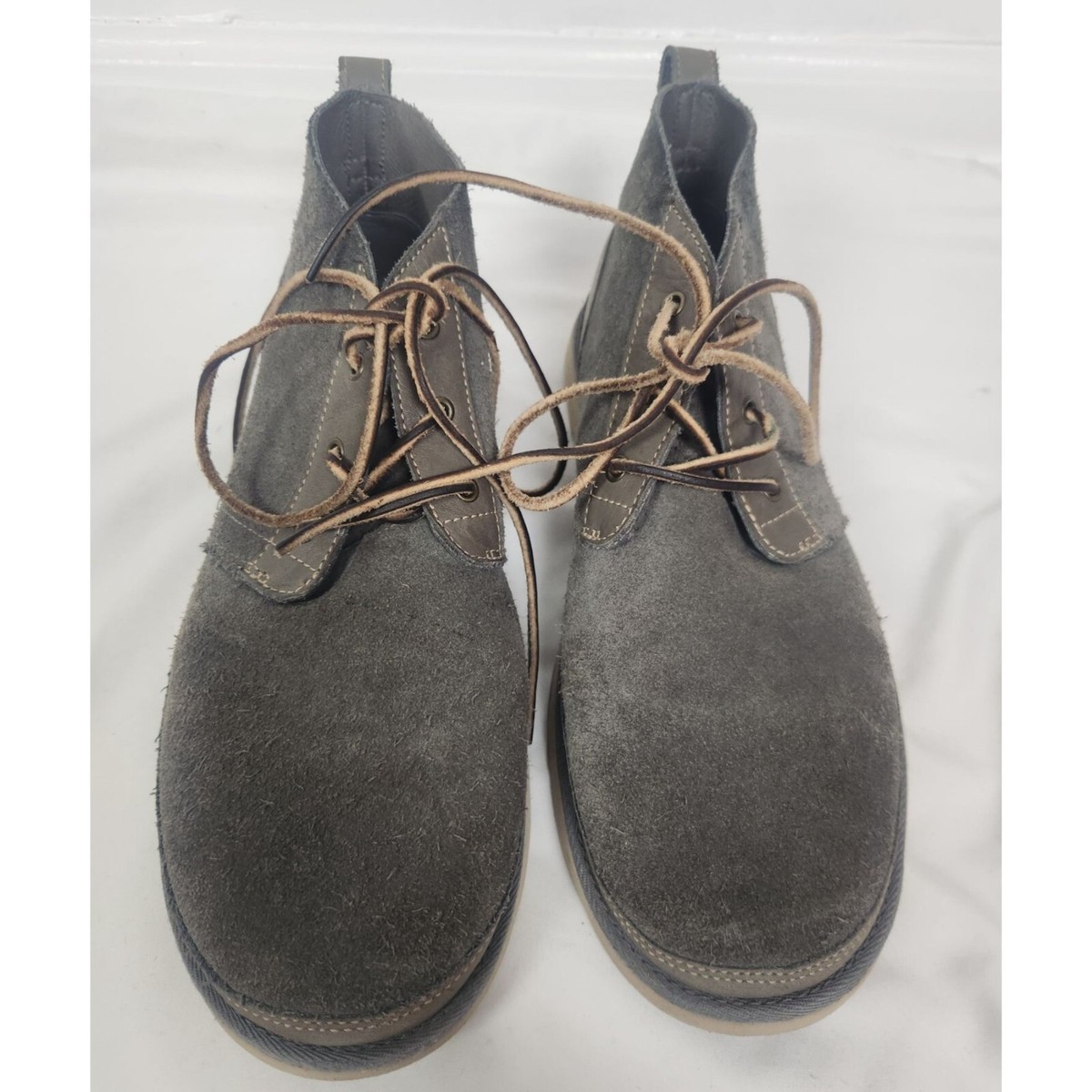 MEN\'S UGG NEUMEL UNLINED LEATHER BOOTS SHOES GREY SIZE US 11 UGG Men main image 3