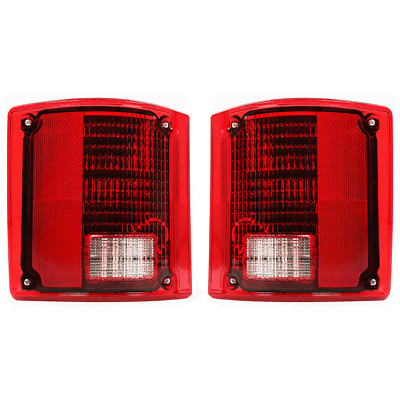Pair Sequential Tail Lights LED Brake for Chevrolet Pickup Truck Jimmy 1973-1987