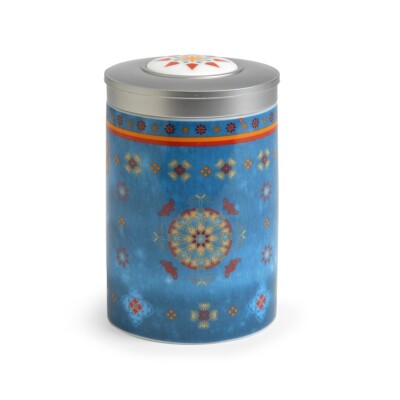 Agadir Vorratsdose Teedose Porzellan mit Aromaschutzdeckel für 100g Tee