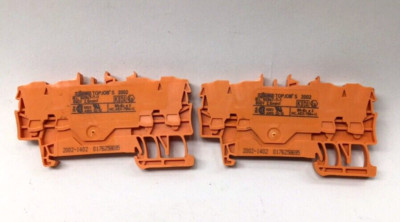 Wago 2002-1402 Feedthrough Terminal Block Rail Mount (Pack Of 2)
