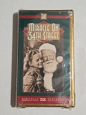 MIRACLE ON 34TH STREET VHS 50TH ANNIVERSARY CLAMSHELL CASE NEW SEALED