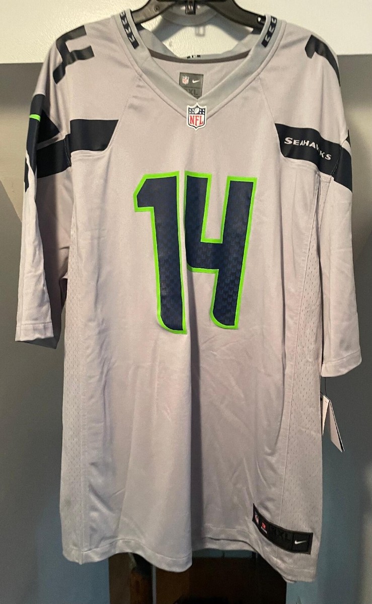 NIKE SEATTLE SEAHAWKS NFL D.K. METCALF #14 MENS ALTERNATE GRAY