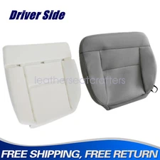 Driver Bottom Gray Cloth Seat Cover +Foam Pad For 2004-2008 Ford F150 XLT Lariat