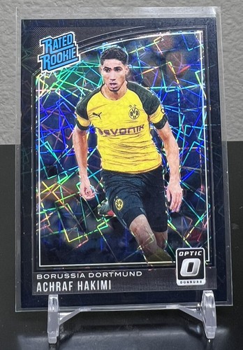 Achraf Hakimi [Optic Black Velocity] #181 2018 Panini Donruss card