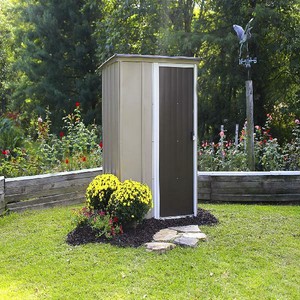 Steel Storage Durable Shed 5x4 ft. Pent Roof Galvanized 