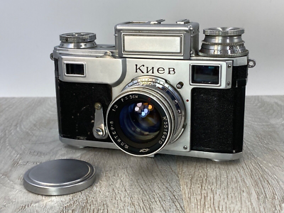 Vintage Kiev III Lens Jupiter 8 Red P f2/50mm Soviet Era