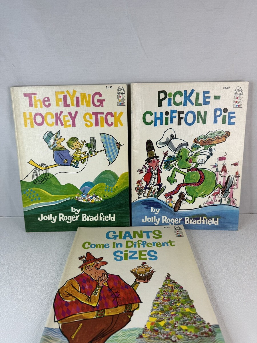 3 Vtg children's books Jolly Roger Bradfield 1966 Pickle Chiffon